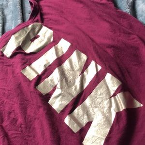 Burgundy PINK tee
